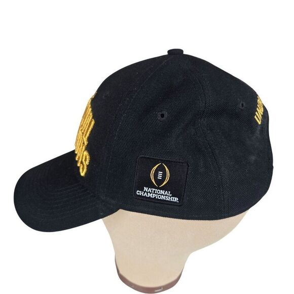 2014 National Champions Ohio State Hat Black Gold Visor Nike - Picture 2 of 6